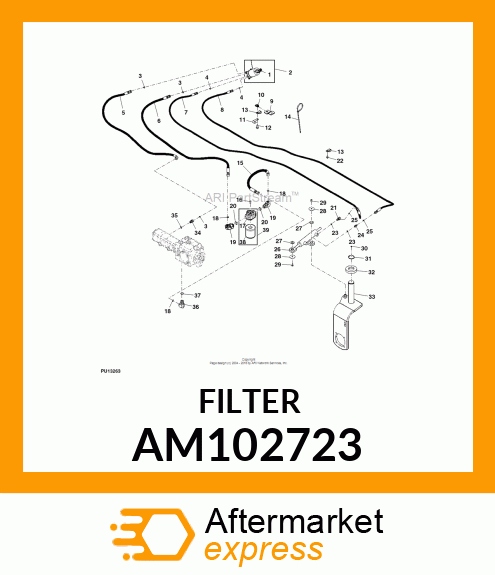 OIL FILTER, FILTER, OIL AM102723