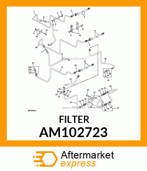 OIL FILTER, FILTER, OIL AM102723