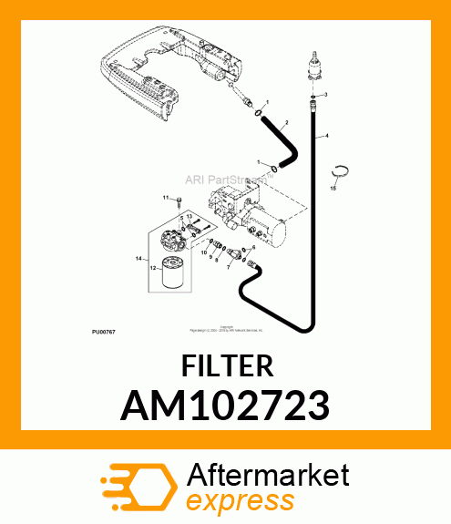 OIL FILTER, FILTER, OIL AM102723