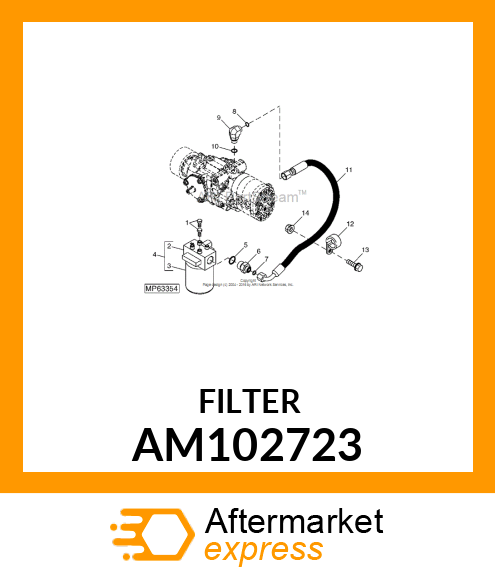 OIL FILTER, FILTER, OIL AM102723