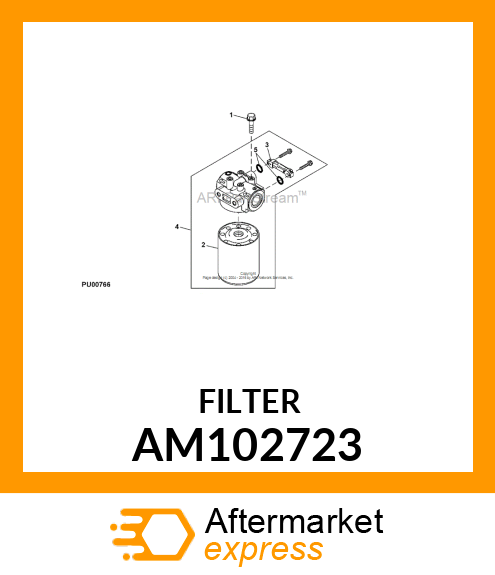 OIL FILTER, FILTER, OIL AM102723