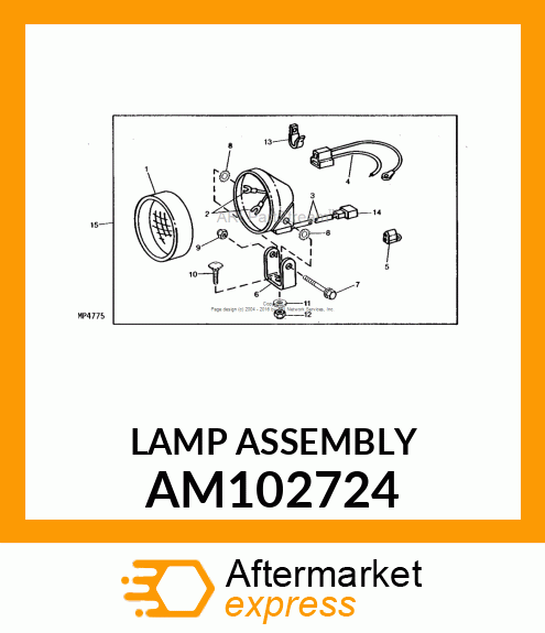 Kit - KIT, WORK LAMP AM102724