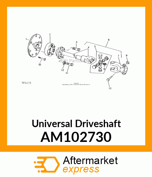 Universal Driveshaft AM102730