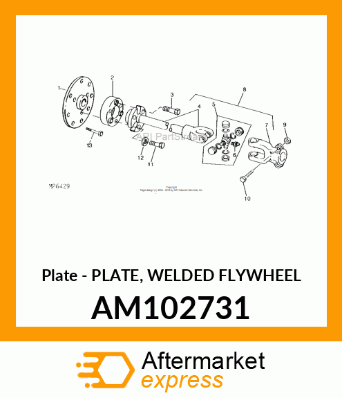 Plate - PLATE, WELDED FLYWHEEL AM102731