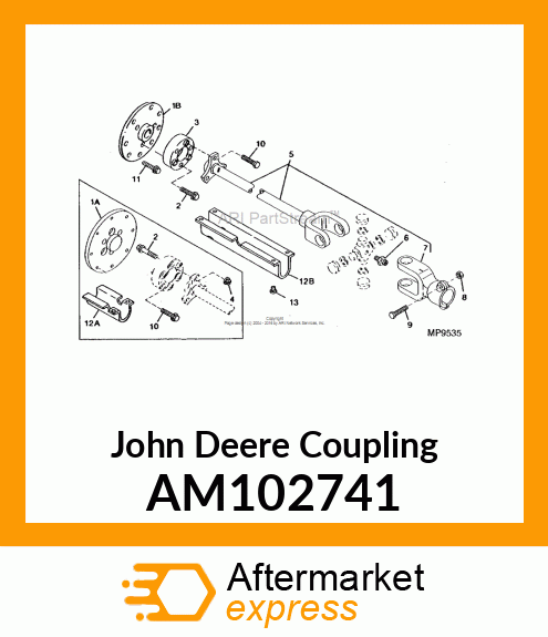 COUPLER, BONDED DRIVESHAFT AM102741