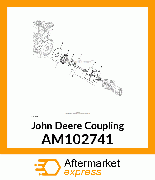 COUPLER, BONDED DRIVESHAFT AM102741