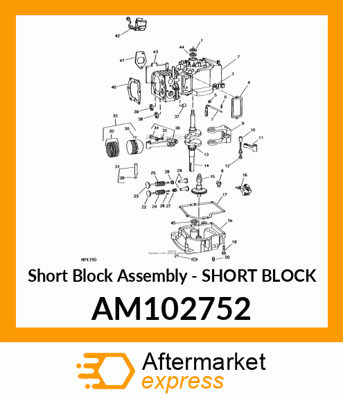 Short Block Assembly - SHORT BLOCK AM102752