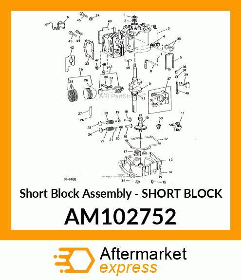 Short Block Assembly - SHORT BLOCK AM102752