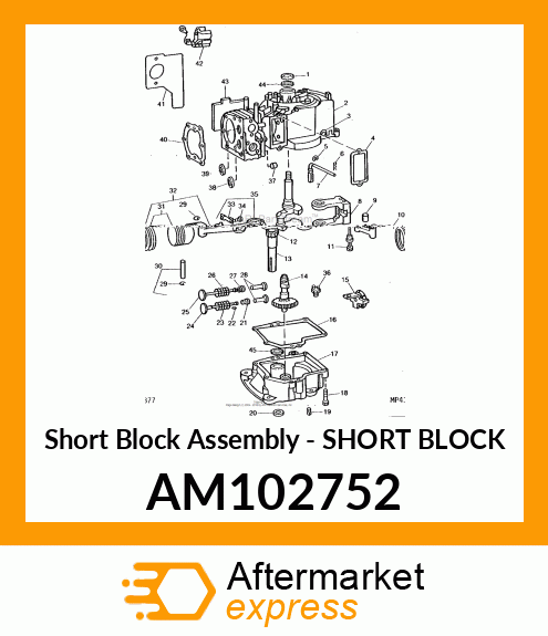 Short Block Assembly - SHORT BLOCK AM102752