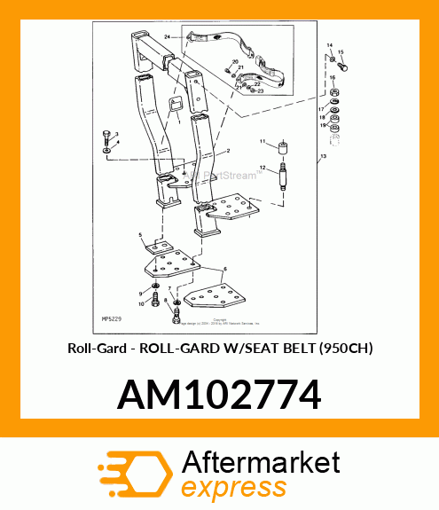 Roll-Gard - ROLL-GARD W/SEAT BELT (950CH) AM102774