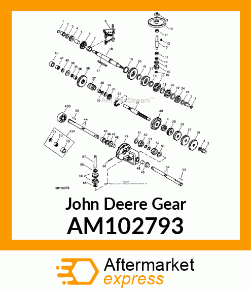 GEAR ASSEMBLY, DIFFERENTIAL AM102793