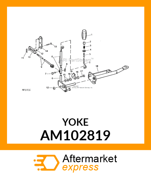 YOKE, WELDED LIFT AM102819