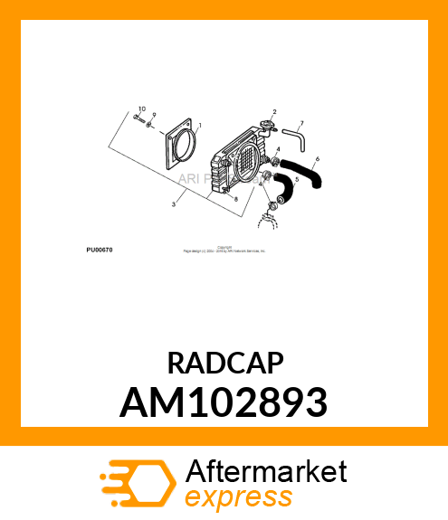 FILLER CAP, RADIATOR CAP AM102893