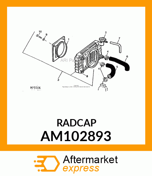 FILLER CAP, RADIATOR CAP AM102893