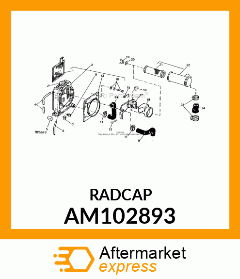 FILLER CAP, RADIATOR CAP AM102893