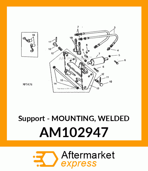 Support - MOUNTING, WELDED AM102947