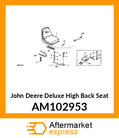 SEAT, SEAT ASSEMBLY AM102953