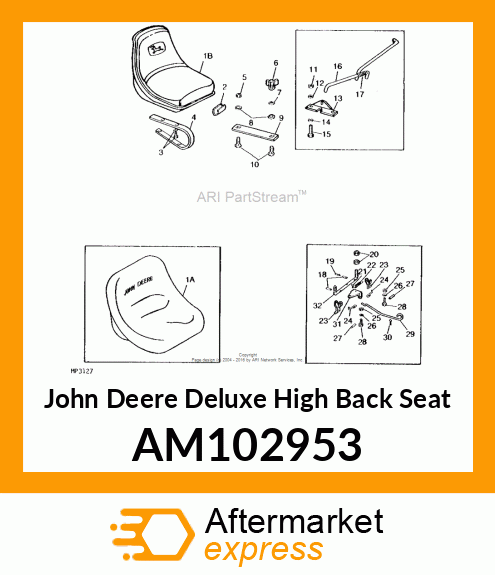 SEAT, SEAT ASSEMBLY AM102953