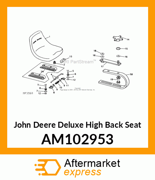 SEAT, SEAT ASSEMBLY AM102953