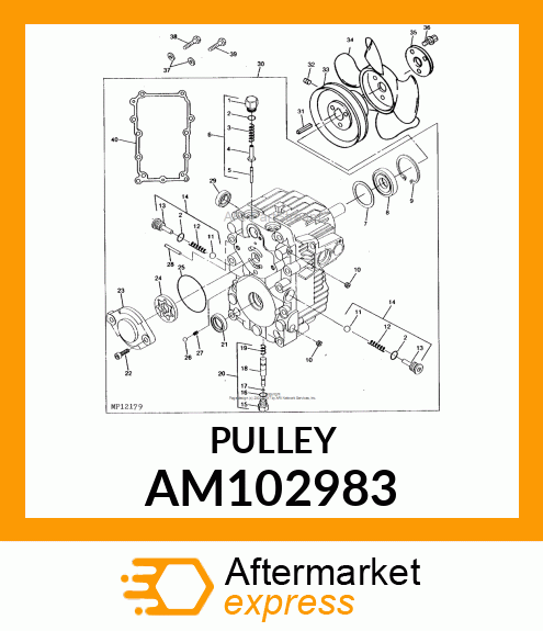 Pulley - SHEAVE, WELDED AM102983