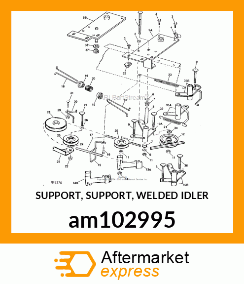 SUPPORT, SUPPORT, WELDED IDLER am102995