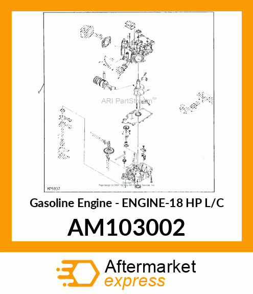 Gasoline Engine - ENGINE-18 HP L/C AM103002