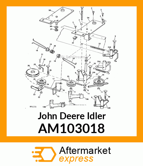 IDLER, WELDED FLAT W/BEARING AM103018