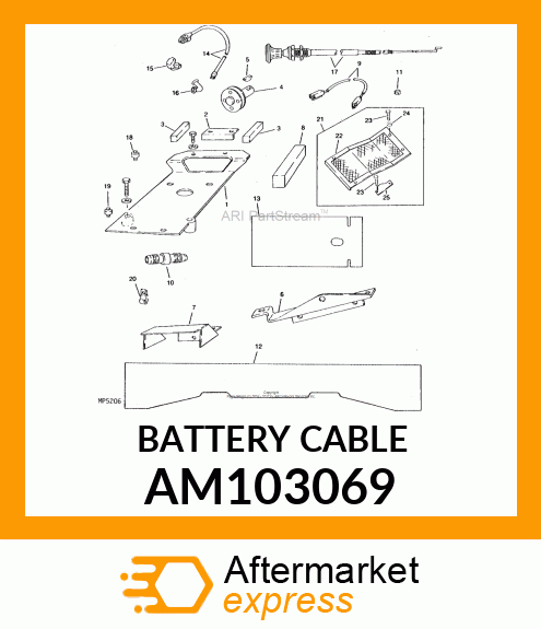 CABLE, BATTERY AM103069