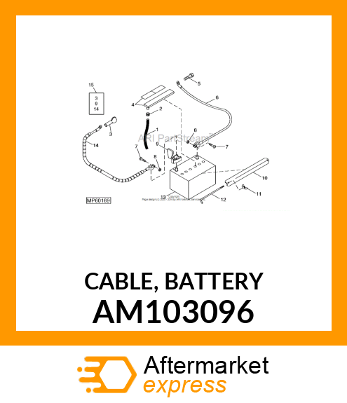 CABLE, BATTERY AM103096