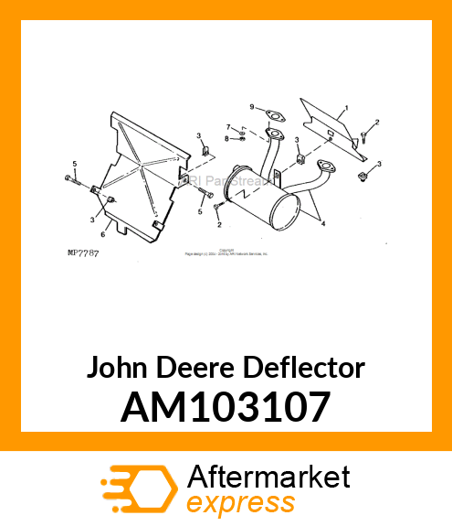 DEFLECTOR, WELDED AM103107