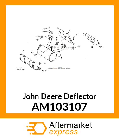 DEFLECTOR, WELDED AM103107