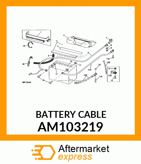 CABLE, SOLENOID START AM103219