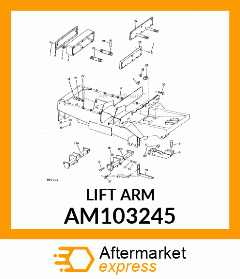 Lift Arm - ARM, WELDED LIFT AM103245