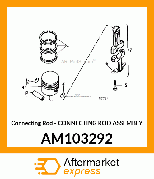 Connecting Rod - CONNECTING ROD ASSEMBLY AM103292