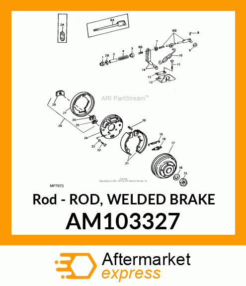 Rod - ROD, WELDED BRAKE AM103327