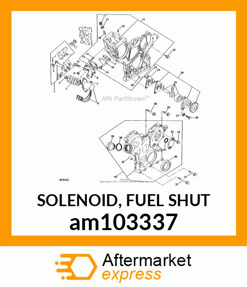 SOLENOID, FUEL SHUT am103337