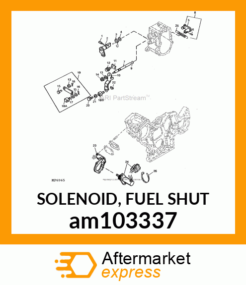 SOLENOID, FUEL SHUT am103337