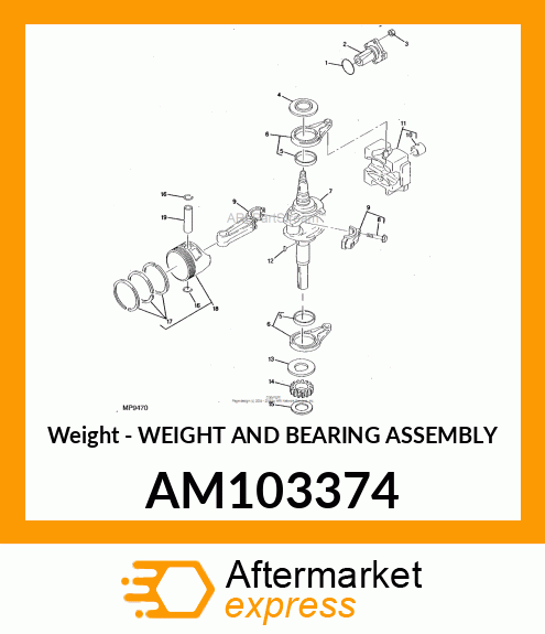 Weight & Bearing Asm AM103374