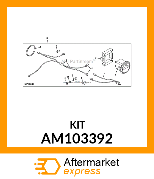 Hour Meter - HOURMETER KIT AM103392