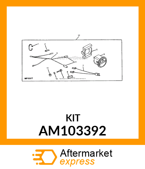 Hour Meter - HOURMETER KIT AM103392