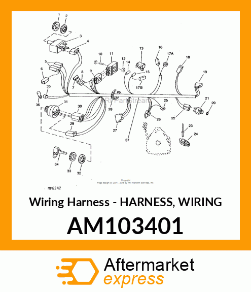 Wiring Harness - HARNESS, WIRING AM103401