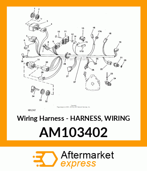 Wiring Harness - HARNESS, WIRING AM103402