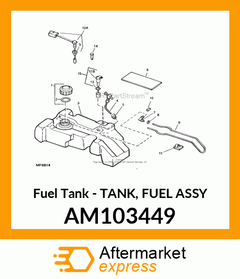 Fuel Tank - TANK, FUEL ASSY AM103449