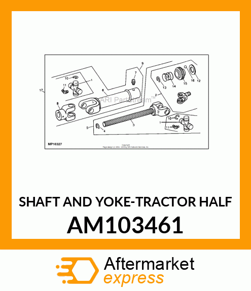 SHAFT AND YOKE AM103461