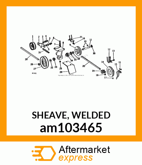 SHEAVE, WELDED am103465