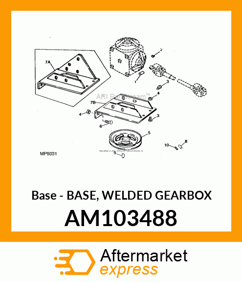 Base - BASE, WELDED GEARBOX AM103488