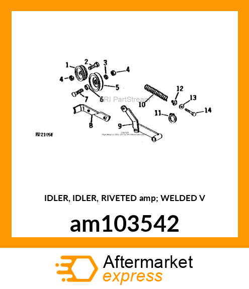 IDLER, IDLER, RIVETED amp; WELDED V am103542