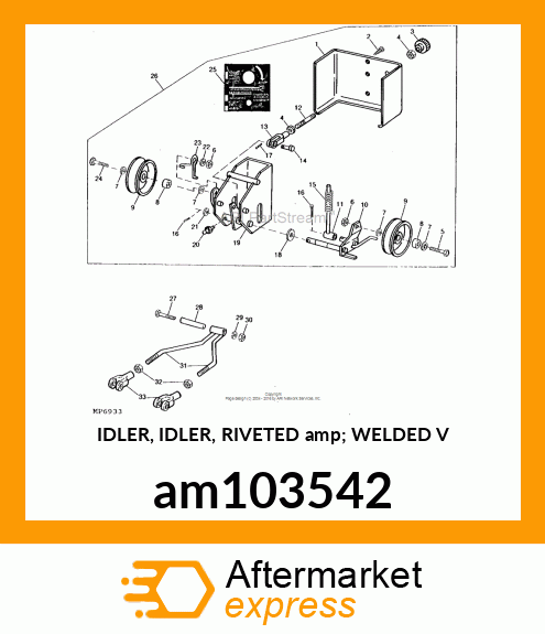 IDLER, IDLER, RIVETED amp; WELDED V am103542