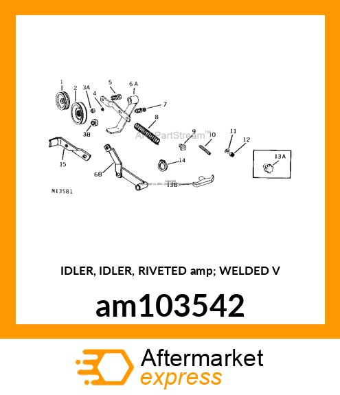 IDLER, IDLER, RIVETED amp; WELDED V am103542