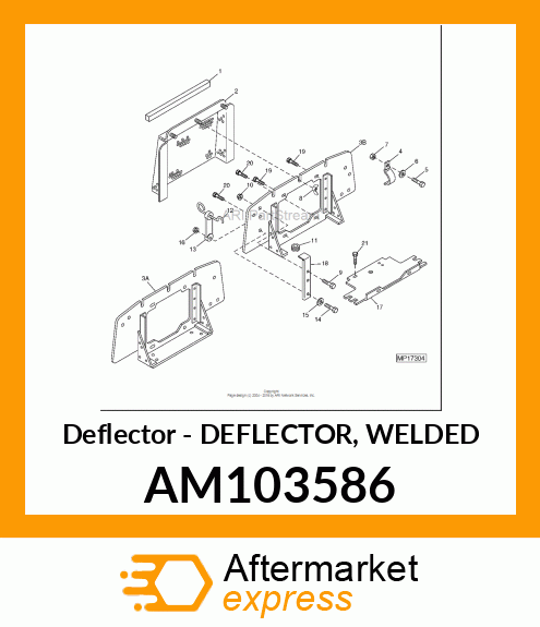 Deflector - DEFLECTOR, WELDED AM103586